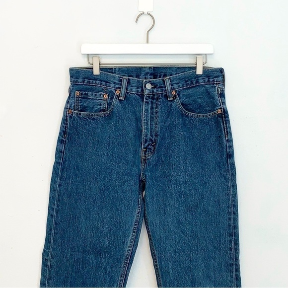 Levi’s Medium Wash 505 Regular Straight Leg Jeans Size 33 x 32 - Picture 4 of 11